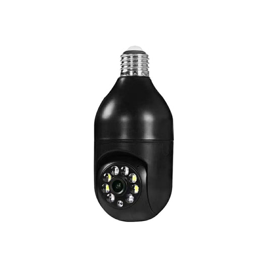 360 Light Bulb Surveillance Camera (Black)