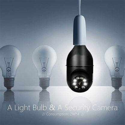 360 Light Bulb Surveillance Camera (Black)